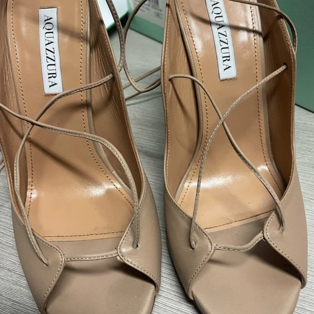 Aquazzura Rebel Sandal 105 BEIGE - Picture 7 of 8